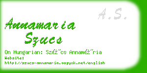 annamaria szucs business card